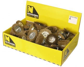 Box of Assorted Cup Brushes & Wire Wheels